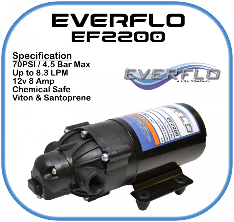 Everflo EF2200 Demand Pump 12 Volt