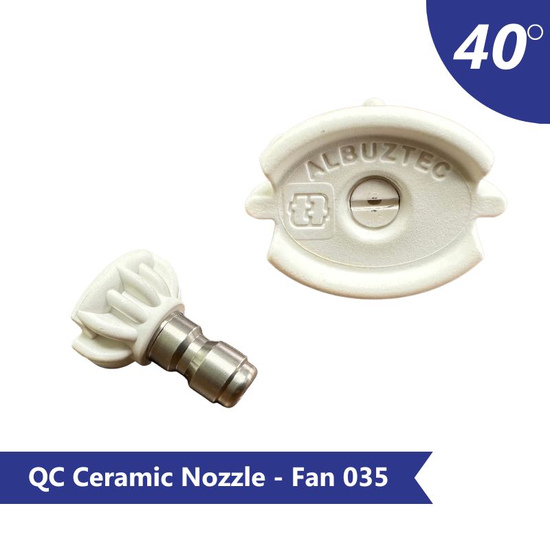 Quick connect Ceramic nozzle- 40 fan 035 orifice