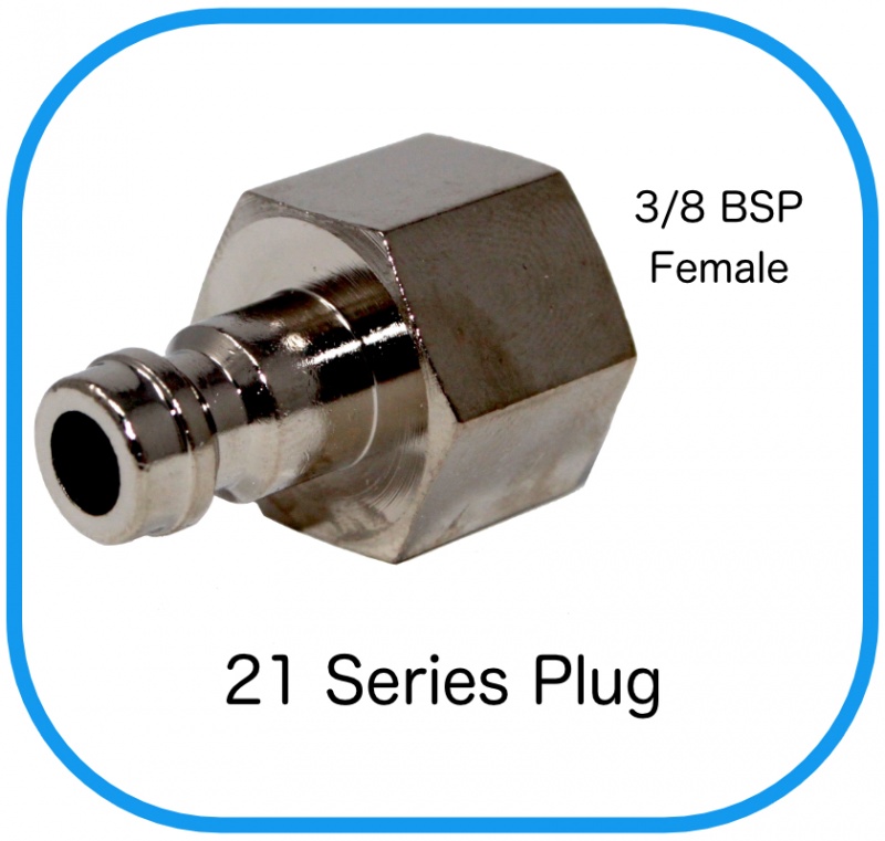 Series 21 Rectus Compatible Male Plug x 3/8 Female BSP
