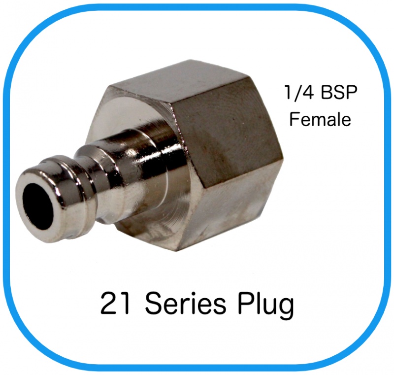 Series 21 Rectus Compatible Male Plug x 1/4 Female BSP